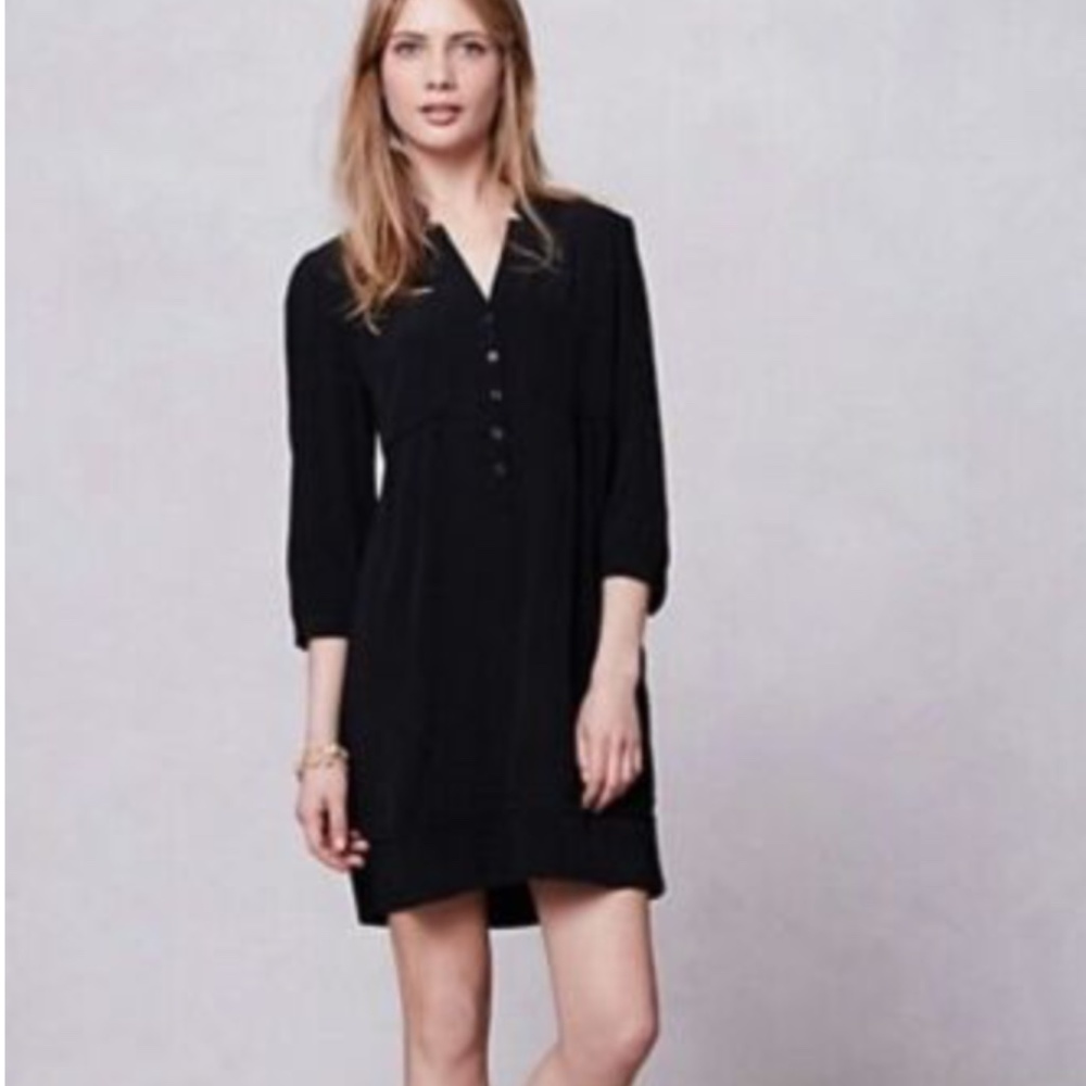 Maeve Anthropologie Taryn Crepe Shift Dress